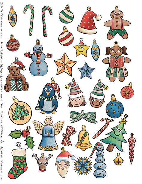 Free Printable Christmas Cutouts Decorations